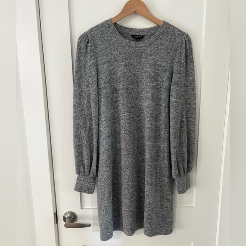 LUCKY BRAND | Heather Gray Long Sleeve crew neck Dress size small